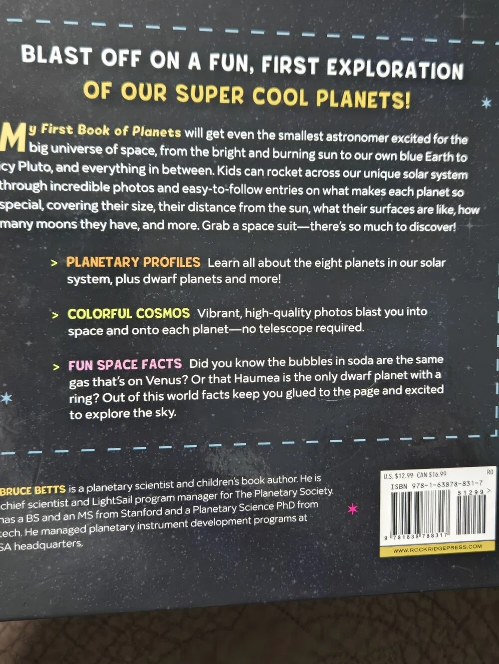 My First Book Of Planets Kids Book, All About The Solar System